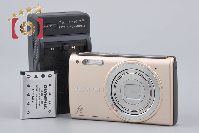 中古】OLYMPUS オリンパス FE-5050 ゴールド コンパクトデジタルカメラ