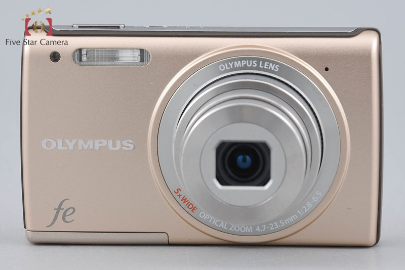 中古】OLYMPUS オリンパス FE-5050 ゴールド コンパクトデジタルカメラ