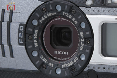 【中古】RICOH リコー PENTAX ペンタックス WG-5 GPS ガンメタリック 防水デジタルカメラ シャッター回数僅少