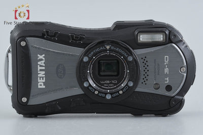 【中古】RICOH リコー PENTAX ペンタックス WG-10 ブラック 防水コンパクトデジタルカメラ