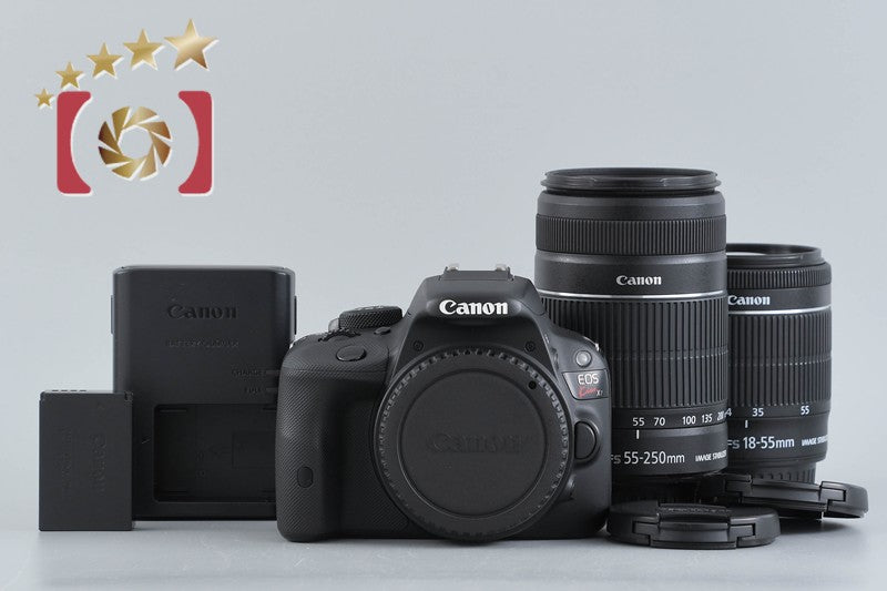 【中古】Canon キヤノン EOS Kiss X7 ダブルズームキット ブラック