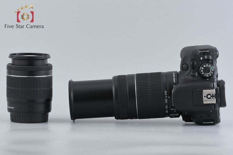 中古】Canon キヤノン EOS Kiss X7 ダブルズームキット ブラック