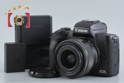 【中古】Canon キヤノン EOS Kiss M EF-M 15-45 IS STM レンズキット ブラック