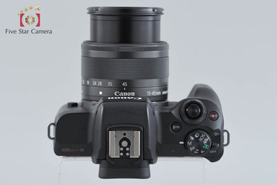 【中古】Canon キヤノン EOS Kiss M EF-M 15-45 IS STM レンズキット ブラック