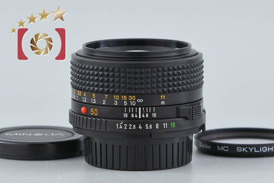 【中古】MINOLTA ミノルタ New MD 50mm f/1.4