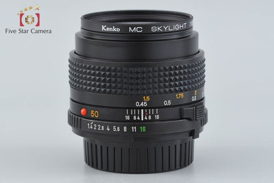 【中古】MINOLTA ミノルタ New MD 50mm f/1.4