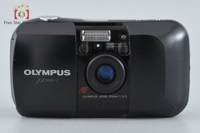 【中古】OLYMPUS オリンパス μ[mju:] ブラック コンパクトフィルムカメラ