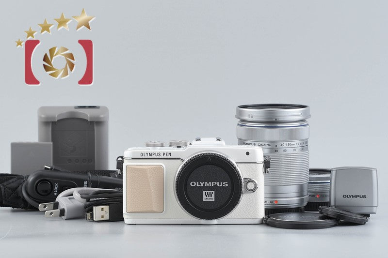 【中古】OLYMPUS オリンパス PEN Lite E-PL7 EZ ダブルズームキット ホワイト