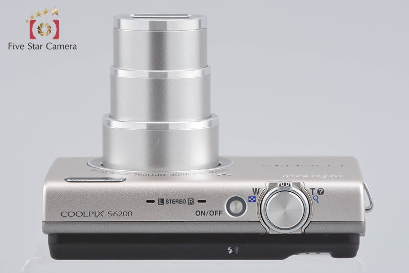 中古】Nikon ニコン COOLPIX S6200 プラチナムシルバー コンパクト