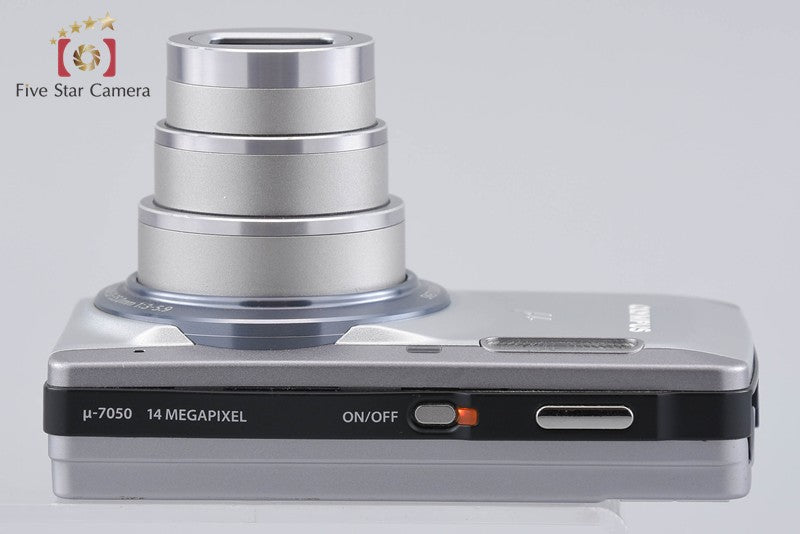 中古】OLYMPUS オリンパス μ-7050 シルバー コンパクトデジタルカメラ