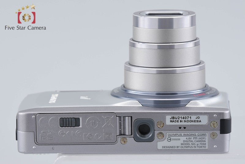 中古】OLYMPUS オリンパス μ-7050 シルバー コンパクトデジタルカメラ