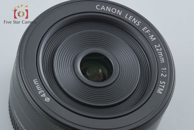 【中古】Canon キヤノン EF-M 22mm f/2 STM ブラック