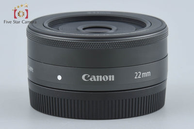 【中古】Canon キヤノン EF-M 22mm f/2 STM ブラック