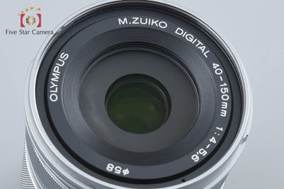 【中古】OLYMPUS オリンパス M.ZUIKO DIGITAL ED 40-150mm f/4-5.6 R シルバー
