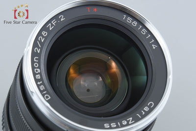 【中古】Carl Zeiss カールツァイス Distagon 28mm f/2 T* ZF.2 ニコン用