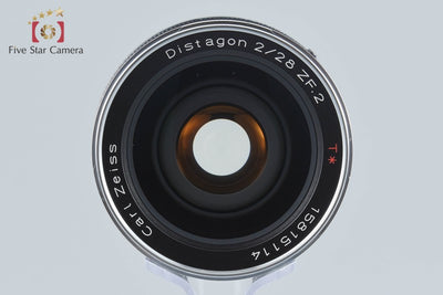 【中古】Carl Zeiss カールツァイス Distagon 28mm f/2 T* ZF.2 ニコン用