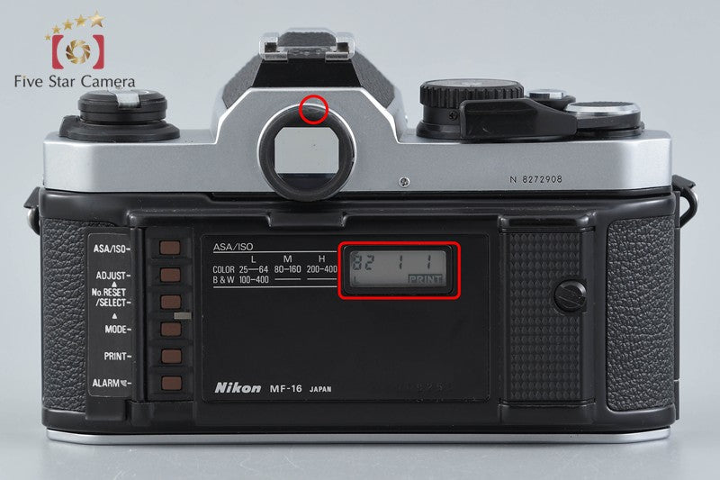 中古】Nikon ニコン ニューFM2 後期 シルバー + MF-16 データバック