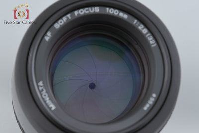 【中古】MINOLTA ミノルタ AF SOFT FOCUS 100mm f/2.8