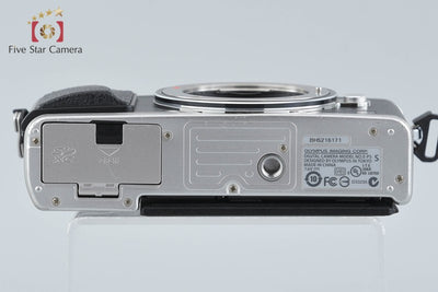 【中古】OLYMPUS オリンパス PEN E-P5 シルバー ミラーレス一眼カメラ シャッター回数僅少