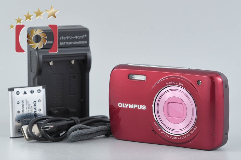 【中古】OLYMPUS オリンパス VH-210 レッド コンパクトデジタルカメラ