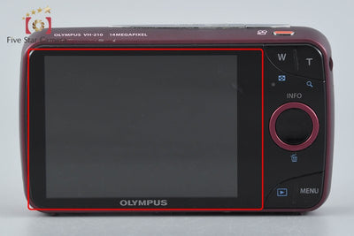 【中古】OLYMPUS オリンパス VH-210 レッド コンパクトデジタルカメラ