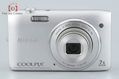 【中古】Nikon ニコン COOLPIX S3500 クリスタルシルバー コンパクトデジタルカメラ