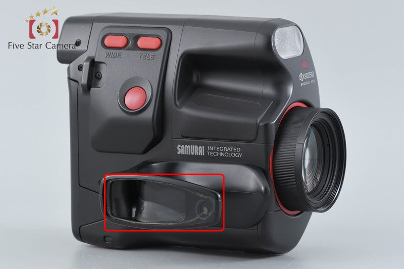 中古】KYOCERA 京セラ SAMURAI X3.0 レッド コンパクトフィルムカメラ