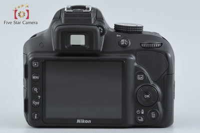 【中古】Nikon ニコン D3300 18-55 VR II レンズキット ブラック シャッター回数僅少