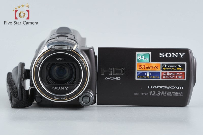 中古】SONY ソニー ハンディカム HDR-CX560V ボルドーブラウン