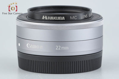 【中古】Canon キヤノン EF-M 22mm f/2 STM シルバー