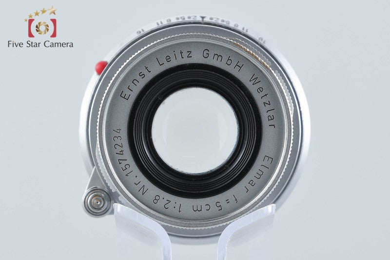 ライカ　ELMAR　50mm　2.8　沈胴　Ｍマウント 中古】Leica ライカ Elmar 50mm f/2.8 沈胴式 ライカMマウント – Five