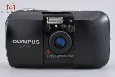 【中古】OLYMPUS オリンパス μ[mju:] ブラック コンパクトフィルムカメラ