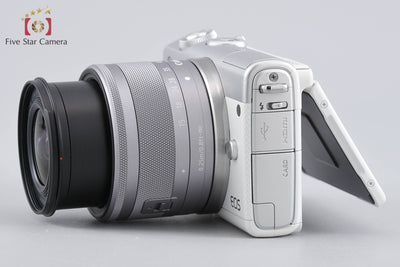 【中古】Canon キヤノン EOS M100 EF-M 15-45 IS STM レンズキット ホワイト