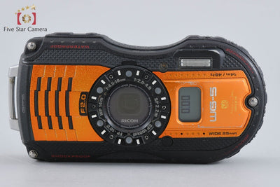 【中古】RICOH リコー PENTAX ペンタックス WG-5 GPS オレンジ 防水デジタルカメラ