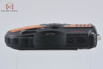 【中古】RICOH リコー PENTAX ペンタックス WG-5 GPS オレンジ 防水デジタルカメラ