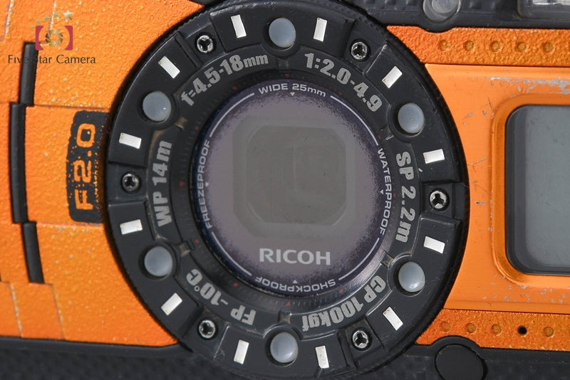 中古】RICOH リコー PENTAX ペンタックス WG-5 GPS オレンジ 防水