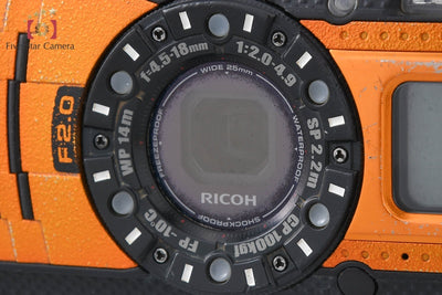 【中古】RICOH リコー PENTAX ペンタックス WG-5 GPS オレンジ 防水デジタルカメラ