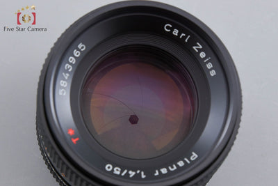 【中古】CONTAX コンタックス Carl Zeiss Planar 50mm f/1.4 T* AEJ