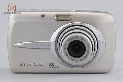 【中古】OLYMPUS オリンパス μ DIGITAL 600 シルバー コンパクトデジタルカメラ