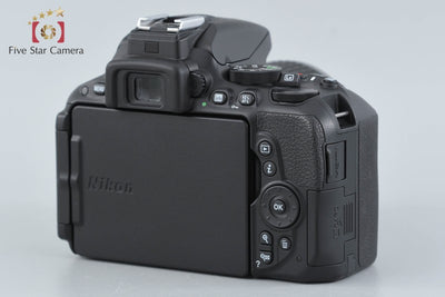 【中古】Nikon ニコン D5500 ブラック ダブルズームキット シャッター回数僅少