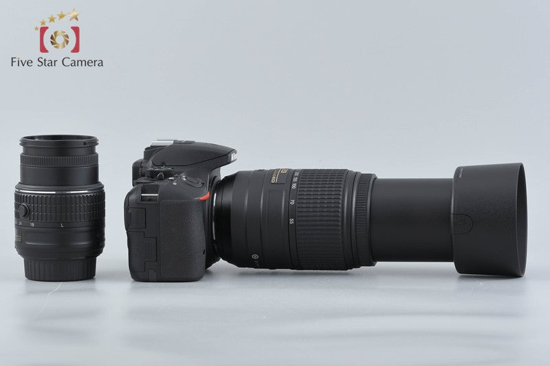 中古】Nikon ニコン D5500 ブラック ダブルズームキット シャッター