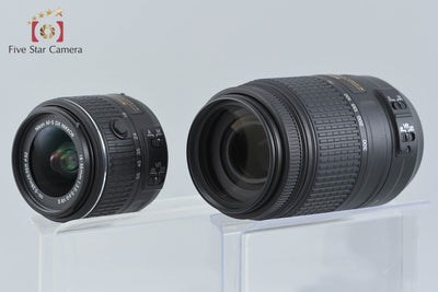 【中古】Nikon ニコン D5500 ブラック ダブルズームキット シャッター回数僅少