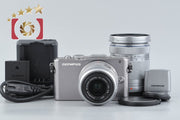 【中古】OLYMPUS オリンパス PEN Lite E-PL3 ダブルズームレンズキット シルバー シャッター回数僅少
