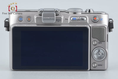 【中古】OLYMPUS オリンパス PEN Lite E-PL3 ダブルズームレンズキット シルバー シャッター回数僅少