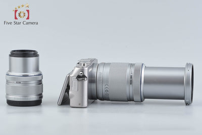 【中古】OLYMPUS オリンパス PEN Lite E-PL3 ダブルズームレンズキット シルバー シャッター回数僅少