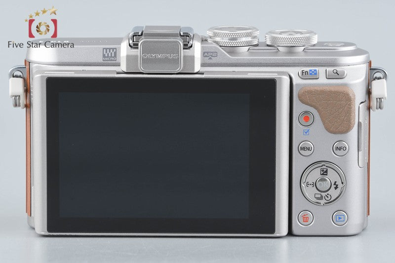 中古】OLYMPUS オリンパス PEN E-PL8 ダブルズームキット ブラウン
