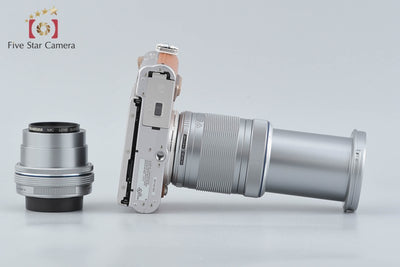 【中古】OLYMPUS オリンパス PEN E-PL8 ダブルズームキット ブラウン シャッター回数僅少