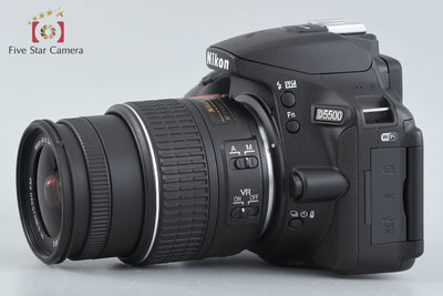 【中古】Nikon ニコン D5500 ブラック 18-55mm VR II レンズキット シャッター回数僅少 元箱付き