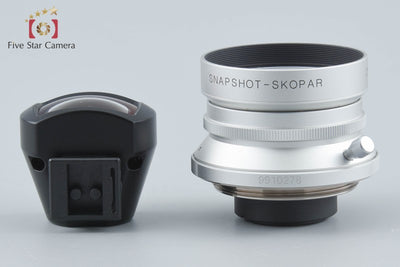 【中古】Voigtlander フォクトレンダー SNAPSHOT-SKOPAR 25mm f/4 MC シルバー L39 ライカスクリューマウント + 25mm ビューファインダー