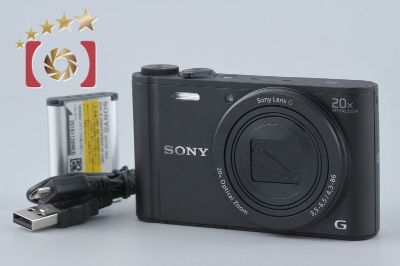 【中古】SONY ソニー Cyber-shot DSC-WX350 ブラック コンパクトデジタルカメラ 多言語対応